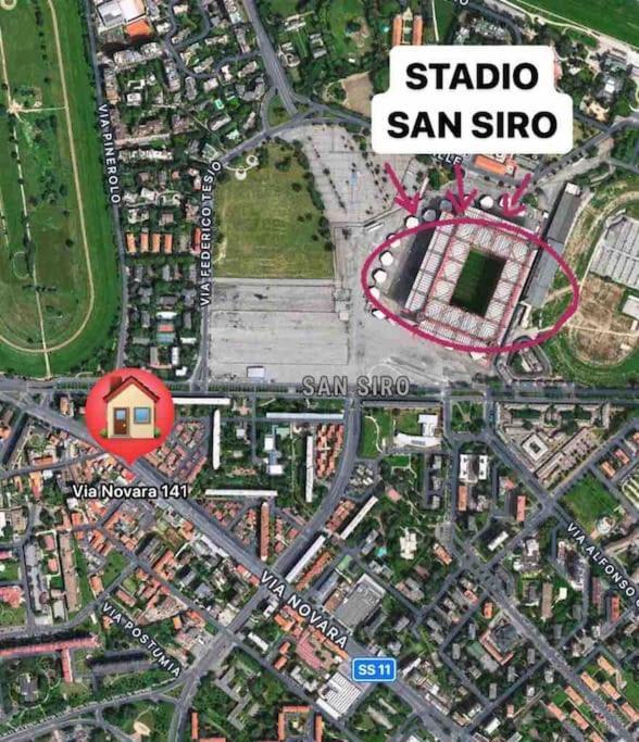 Appartamento A 500 Metri Da San Siro Milano Ngoại thất bức ảnh